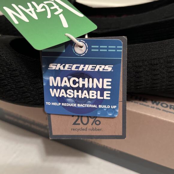 Skechers Cleo Point Washable Recycled Knit Flats Nostalgic Days Black Size 6 - Picture 9 of 12